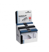 Klemmhefter Duraclip 298500, A4 weiß, für ca. 30 Blatt, Kunststoff