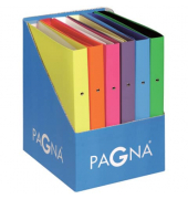 Ringbuch LucyColours 99013-00, A4 2 Ringe 24mm Ring-Ø Karton farbig sortiert