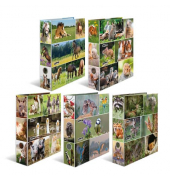 Motivordner Sortiment Tierwelten Pferdewiese, Nagetiere, Bauernhoftiere, Heimatvögel, Waldtiere , sortiert 19256, A4 70mm breit