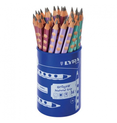 Bleistift, L1873363, 36x farbig sortiert, k.A., 2B