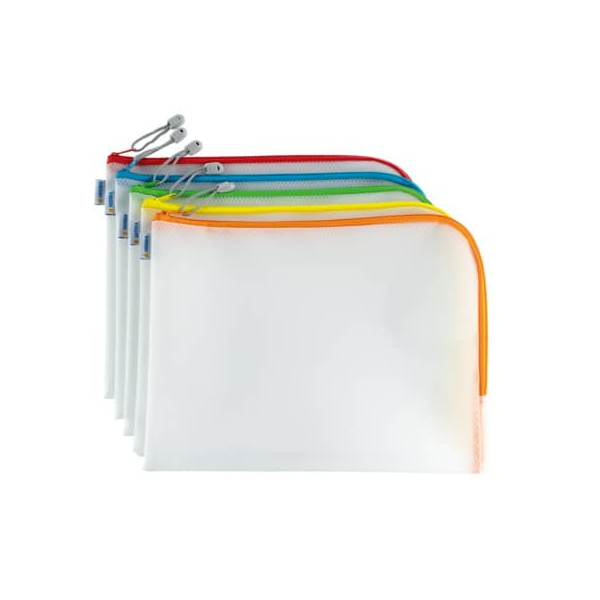 10 Stück Herma Reißverschlusstasche 36x28cm sortiert 4008705200134 Herma