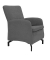DOMO Collection Sessel Dallas dunkelgrau schwarz Stoff