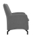 DOMO Collection Sessel Dallas dunkelgrau schwarz Stoff
