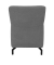 DOMO Collection Sessel Dallas dunkelgrau schwarz Stoff