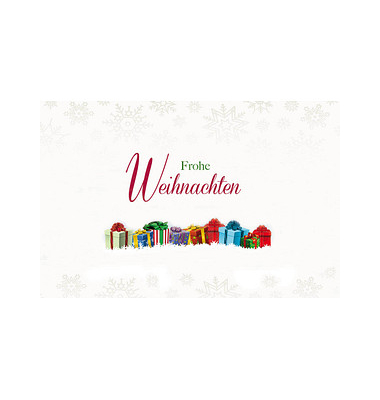 LUMA Weihnachtskarte bunte Geschenke DIN B6