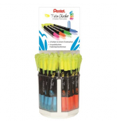 Textmarker TwinChecker, SLW8-30G, Display (Thekendisplay 30 #), farbig sortiert (7xgelb-hellblau/7xgelb-orange/8xgelb-gr&uuml;n/8xgel