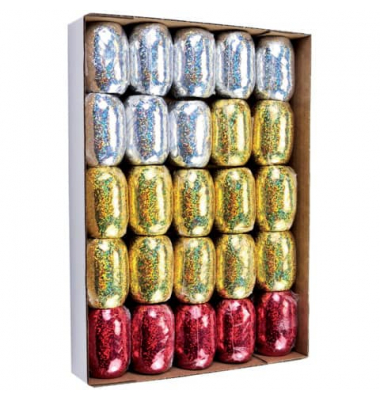 Eiknäuel Holographic 1078 0599 2520, 5mm x 20m, farbig sortiert