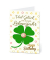 Geburtstagskarten Kleeblatt mit Glückscent LUAPPL01 11,5cm x 17,5cm (BxH) 260g Motiv Chromopapier FSC