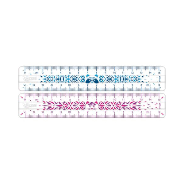 20 Stück Maped M245301 Plastiklineal 15cm Study Fancy Blister blau pink 3154142453013 Maped