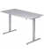 Schreibtisch, elektrisch höhenverstellbar, 73-119cm (H), 160x80cm (BxT), grau / silber