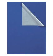 Geschenkpapier 331650, 50cm x 250m, blau/silber