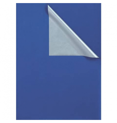 Geschenkpapier 331650, 50cm x 250m, blau/silber