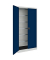 mauser Stahlschrank BF 4 PLZ  - 7035/5003 lichtgrau, saphirblau 95,0 x 42,0 x 195,0 cm