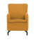 DOMO Collection Sessel Dallas dunkelgelb schwarz Stoff