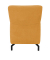 DOMO Collection Sessel Dallas dunkelgelb schwarz Stoff