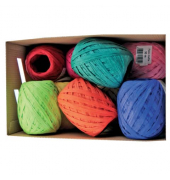 Eiknäuel Raffia 1094-07-99-1030, 7mm x 30m, farbig sortiert