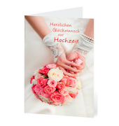 Glückwunschkarten Hochzeit Rosenstrauß LU21 11,5cm x 17,5cm (BxH) 260g Motiv Chromopapier FSC