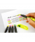 Textmarker Textmarker Frixion light, SW-FL-D36N, Display, 6-farbig sortiert, 3,8mm Keilspitze