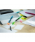 Textmarker Textmarker Frixion light, SW-FL-D36N, Display, 6-farbig sortiert, 3,8mm Keilspitze