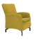 DOMO Collection Sessel Dallas gelb schwarz Stoff