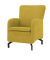 DOMO Collection Sessel Dallas gelb schwarz Stoff