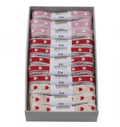 Zierband V905 1599 1502, Miniherz, 15mm x 2m, farbig sortiert