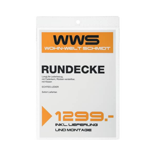 100 Stück Durable Einstecktasche A5  Durable