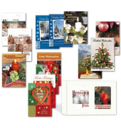 Weihnachtspostkarte 4ST sortiert