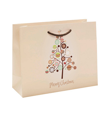 Geschenktasche 1FTTL020045 Topline, Weihnachten, Kunststoffkordel, Weihnachtsbaum/Kugeln, 22cm x 18cm Geschenktasche 1FTTL020045 Topline, Weihnachten, Kunststoffkordel, Weihnachtsbaum/Kugeln, 22cm x 18cm