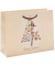 Geschenktasche 1FTTL020045 Topline, Weihnachten, Kunststoffkordel, Weihnachtsbaum/Kugeln, 22cm x 18cm