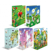 Motivordner Sortiment Motiv-Ordner A4 Kindergarten Tiere Fritz der Wurm, Bienenwiese, Weltkarte, Einhorn, Tiere Dschungel 19271,