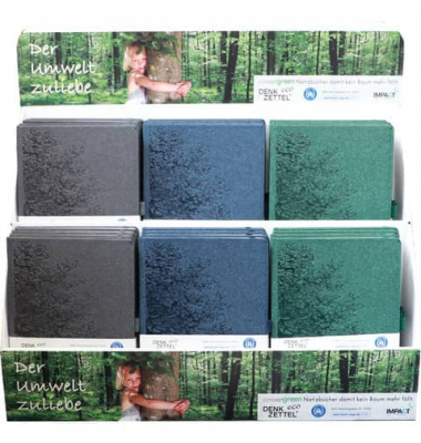 Notizbuch 80299-ECO, farbig sortiert, A5, punktkariert, 80g, 80 Blatt / 160 Seiten