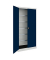 mauser Stahlschrank BF 5 PLZ  - 7035/5003 lichtgrau, saphirblau 95,0 x 50,0 x 195,0 cm