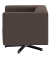 DOMO Collection Sessel BOB braun silber Stoff