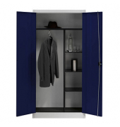 mauser Stahlschrank BF 5K  - 7035/5003 lichtgrau, saphirblau 95,0 x 50,0 x 195,0 cm