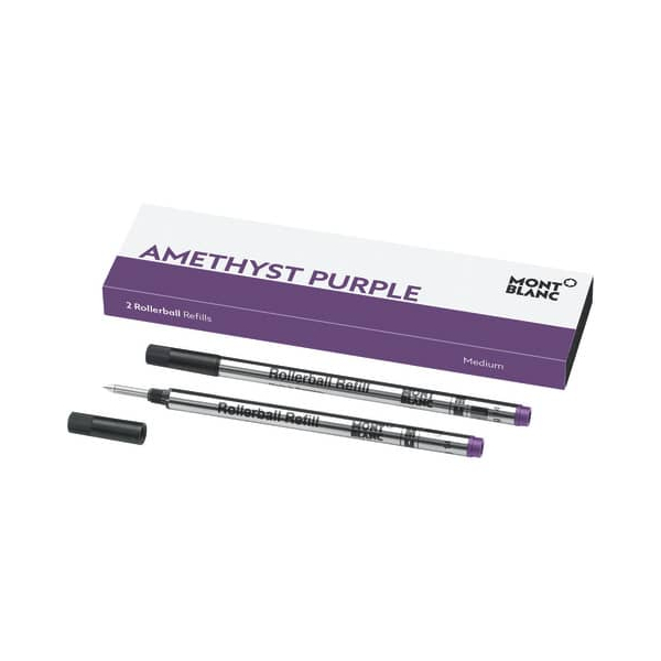 2 Stück Montblanc Tintenrollermine - M, amethyst purple 4062037052588 Montblanc