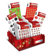Weihn.Etiketten Adventskalender 1-24 sor