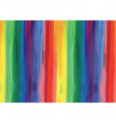 Geschenkpapier 3A2263, Streifenmotiv (Regenbogen), 30cm x 250m, mehrfarbig (Regenbogenfarben)