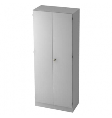 Aktenschrank MONT.V6100/5/5/SG, abschlie&szlig;bar, 5 OH, grau, 80x200,4x42cm (BxHxT)