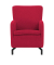 DOMO Collection Sessel Dallas rot schwarz Stoff
