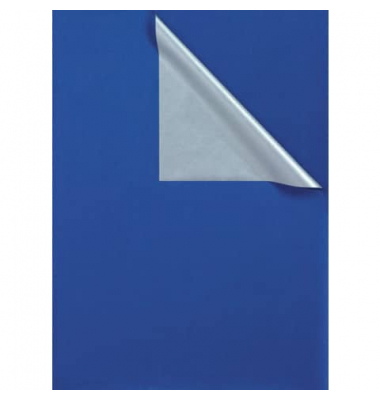 Geschenkpapier 331650, 70cm x 250m, blau/silber