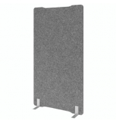 Trennwand Akustik gerade 100x180 grau