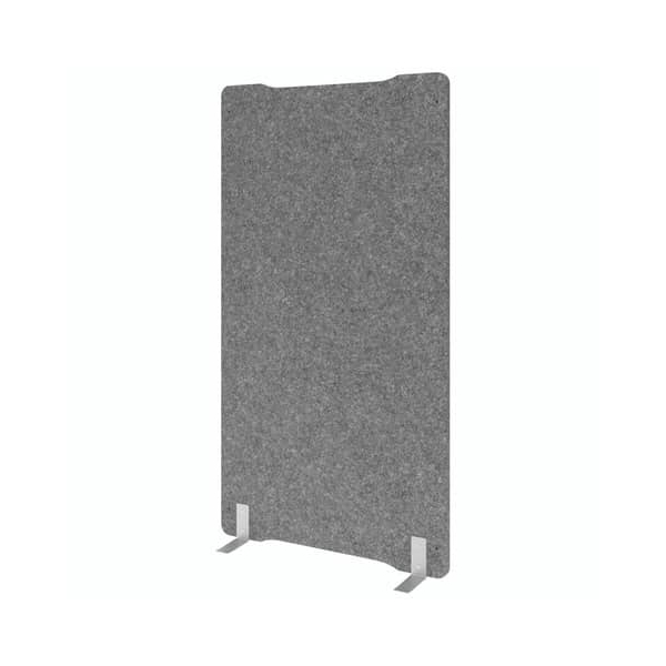 4032062241370 - Akustik-Stellwand freistehend Schallabsorberklasse C B 1000 x T 25 x H 1800 mm Schallschutzvlies grau-meliert 4032062241370 - Akustik-Stellwand freistehend Schallabsorberklasse C B 1000 x T 25 x H 1800 mm Schallschutzvlies grau-meliert