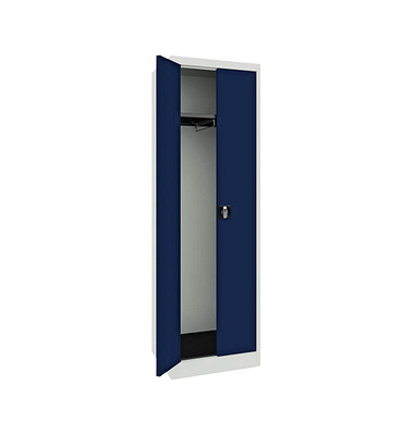 mauser Stahlschrank BF 5-6 GA  - 7035/5003 lichtgrau, saphirblau 60,0 x 50,0 x 195,0 cm