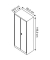 mauser Stahlschrank BF 5-6 GA  - 7035/5003 lichtgrau, saphirblau 60,0 x 50,0 x 195,0 cm