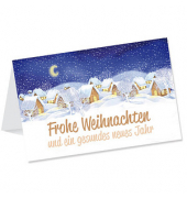 Weihnachtskarte Winterdorf DIN B6