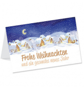 LUMA Weihnachtskarte Winterdorf DIN B6