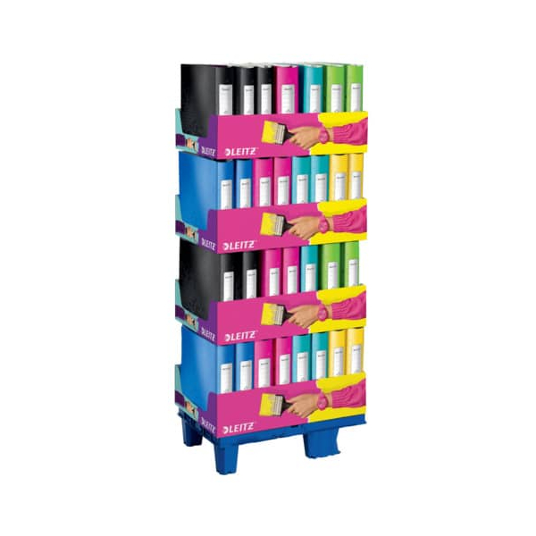 60 Stück Leitz Ordner Active WOW 9535-00-00, A4 60mm (20x), 80mm (40x) schmal, breit Kunststoff vollfarbig farbig sortiert 4002432124626 Leitz