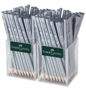 Bleistift GRIP 2001 HB im Köcher, 117023, silber, HB Bleistift GRIP 2001 HB im Köcher, 117023, silber, HB