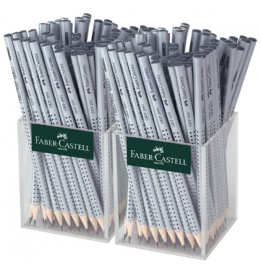 Bleistift GRIP 2001 HB im Köcher, 117023, silber, HB Bleistift GRIP 2001 HB im Köcher, 117023, silber, HB